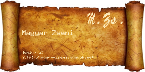 Magyar Zseni névjegykártya